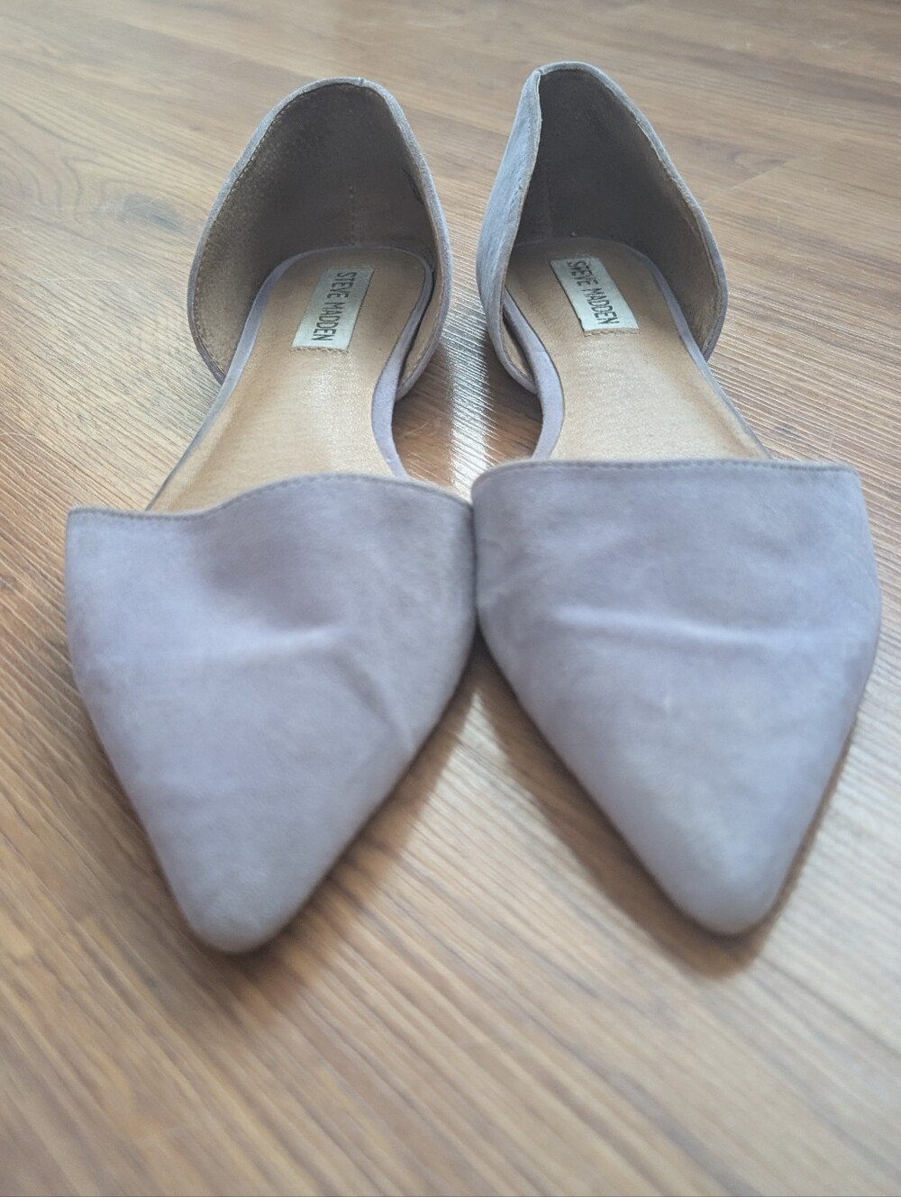 Steve Madden Women's Lavender Pointed-Toe D'Orsay Flats